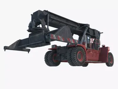 Container Loader Low-poly 3D model