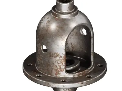 Rusty Automotive Differential Case 3D model