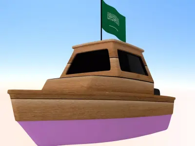 Saudi Arebia Fishing Boat 3D model
