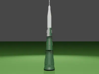 Space Race Rocket Pack Part 1  Free 3D model