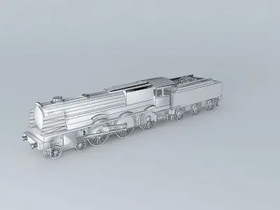 Eco Rail Track 6100 Royal Scot Dummy Old Steam Days Free 3D model