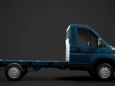 Peugeot Boxer Chassis Truck Single Cab 3450WB 2014 3D model