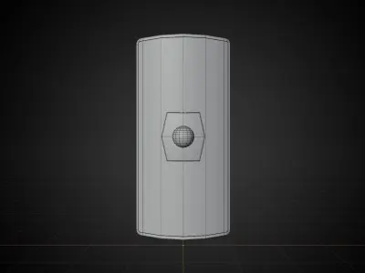 Lowpoly PBR Game-Ready Roman Scutum Shield Low-poly 3D model