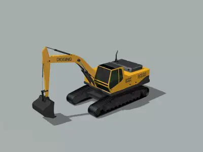excavator 3D model get