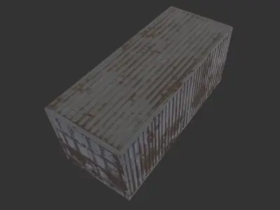 Container LowPoly shipping Free low-poly 3D model