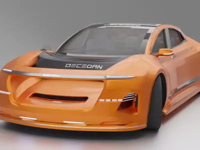 4 door sport sedan Free 3D model