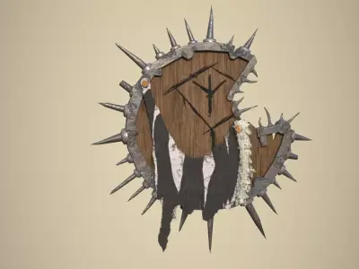 3D Medieval Shield Low-poly 3D model