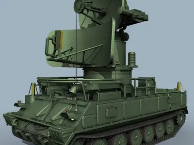SA-6 battery 3D model