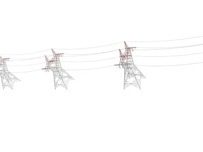 Electric Transmission Tower 3D model buy
