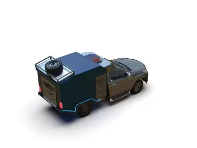 Emergency Response Pickup Truck Off-Road 3D Concept Model 3D model