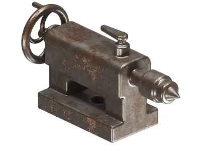 Rusty Lathe TailStock 3D model