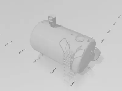 industrial milk tank 3D print model