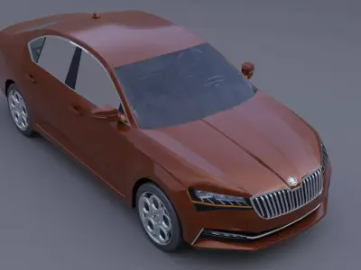 skoda superb IV 3D model