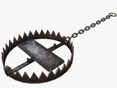 Animal Trap Low-poly 3D model