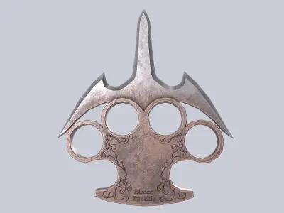 Bladed knuckle Low-poly 3D model purchase