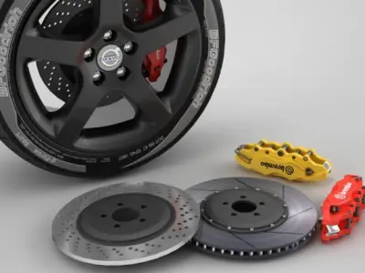 wheel Volvo S60 8 3D model