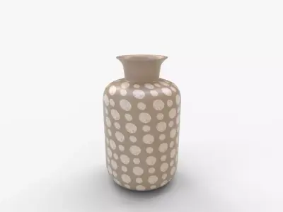 Antiqued Mercury Glass Table Vase 3D model