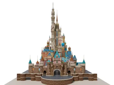 Hong kong castle 3D 3D model