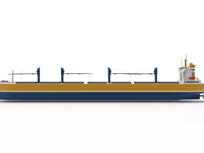Bulk Carriers Low-poly 3D model