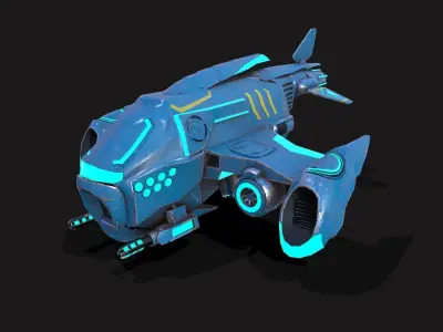 Scifi Drone Low-poly 3D model purchase