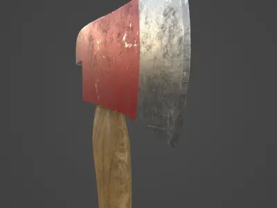 Fireaxe - Gameready Asset Low-poly 3D model