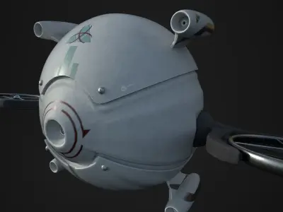 Drone  3D Model PBR 2k textures Low-poly 3D model