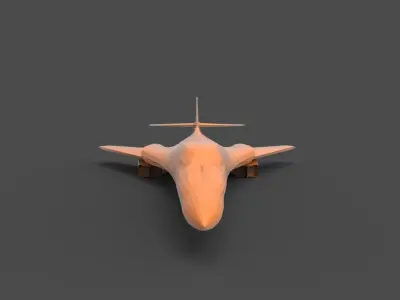 Rockwell B-1 3D print model
