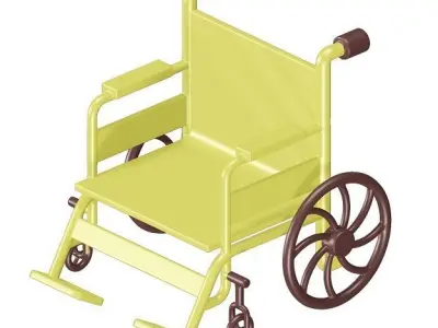 Toddler Wheelchair Toy 3D model