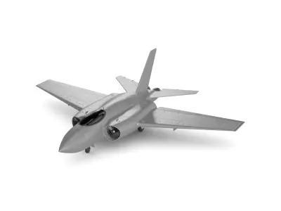 Warfare Aircraft 3D model 2