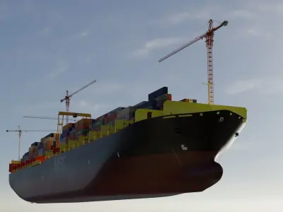 cargoship 3D model