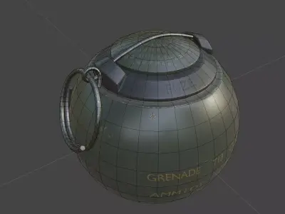 Grenade Pack Low-poly 3D model shop