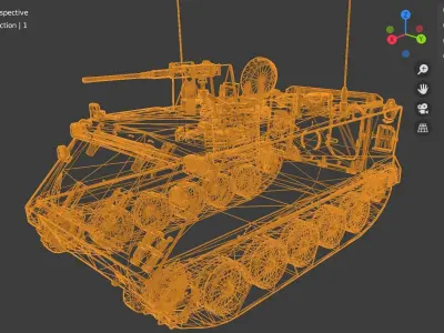 tank m 113 Low-poly 3D model