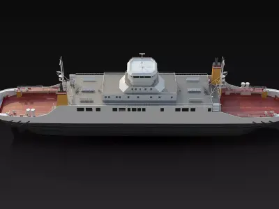 Car Ferry 3D model