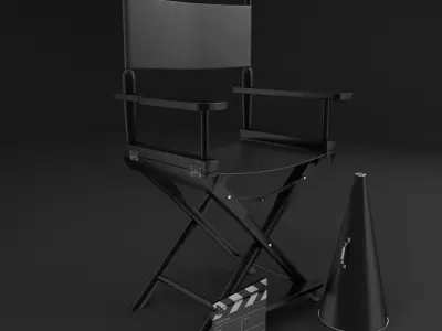 Classic Movie Camera 3D model