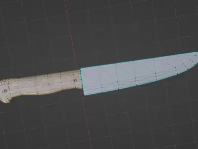 Knife Free 3D model 5