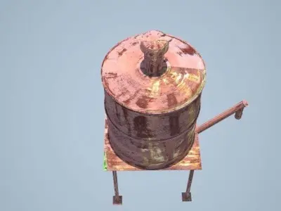 cement tank 3D model