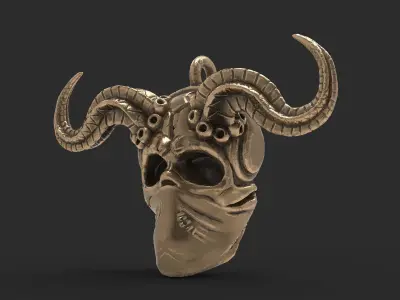 Skull pendant 3D print model get