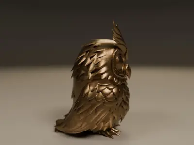 decorative owl  3D print model