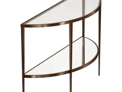 Demilune Console Table Crate and Barrel 3D model