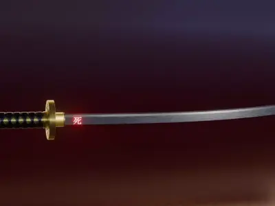Simple Katana Free 3D model purchase