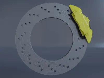 Luxury car wheel Free 3D model