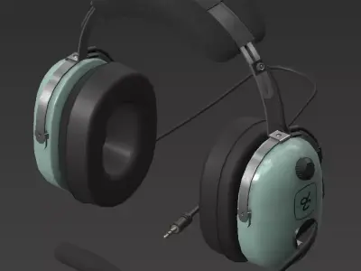 Headset Low-poly 3D model purchase