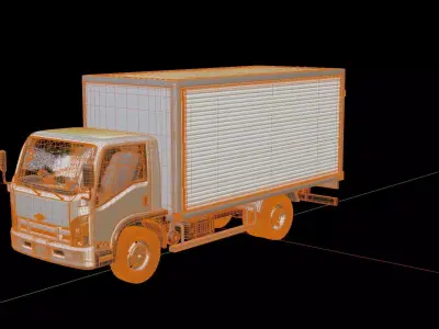 Chevrolet NQR Box Truck 3D model