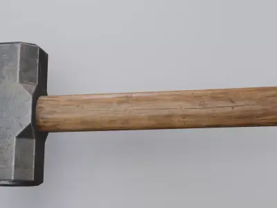 Sledgehammer  Low-poly 3D model