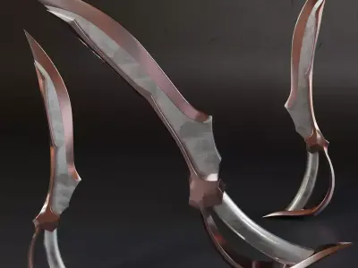 Mk Basemesh Dagger 045 Free 3D model