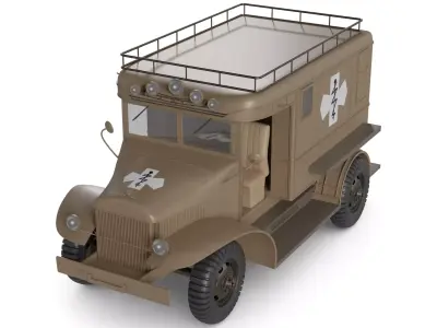 Medical Vehicle 3D model from CGTrader - PBR