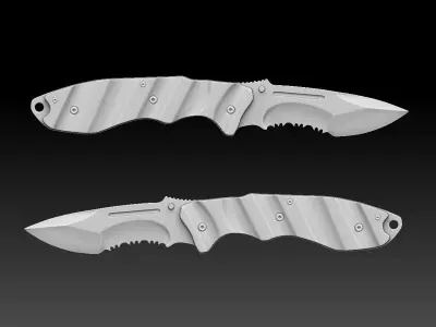 Combat Tactical Knife Printable 2 3D print model purchase