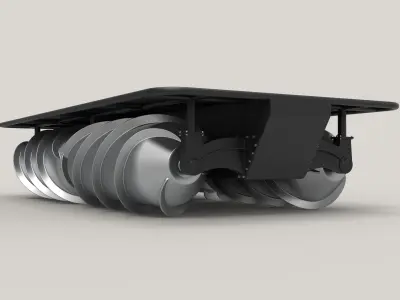 Screw terrain platform 3D model