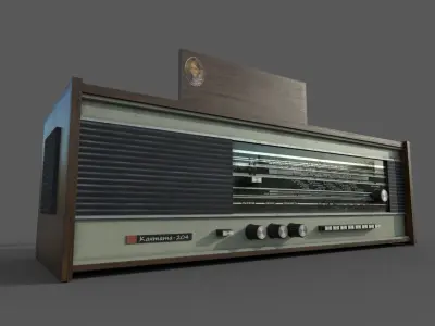 Radiola Cantata204 USSR Free 3D model