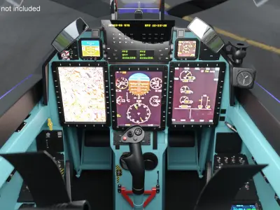 Training Aircraft Blue 3D model purchase